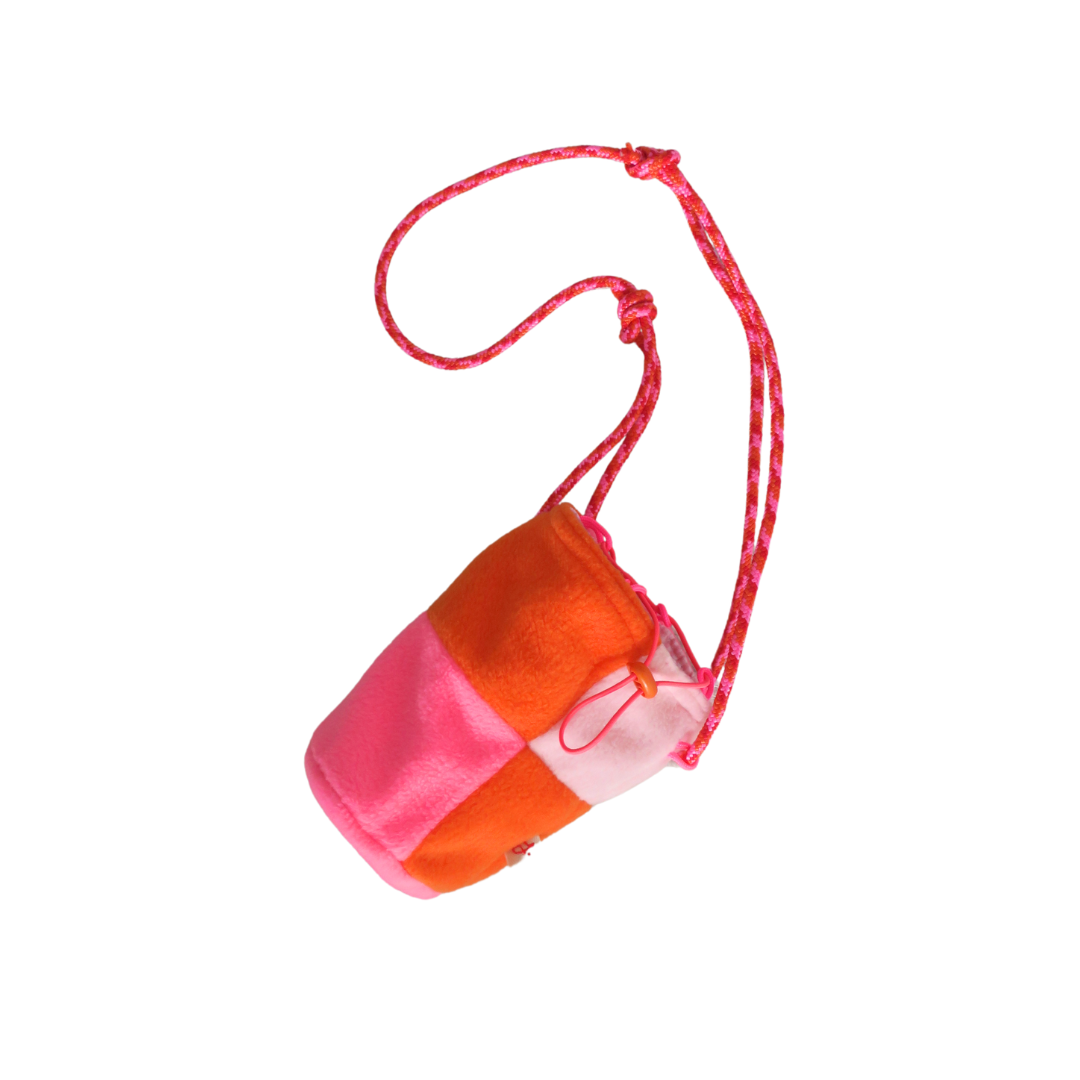 SAC A GOURDE ORANGE X ROSE