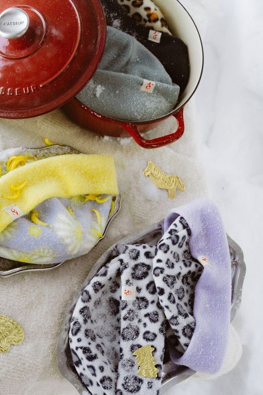 BONNET LÉO GRIS x LILA