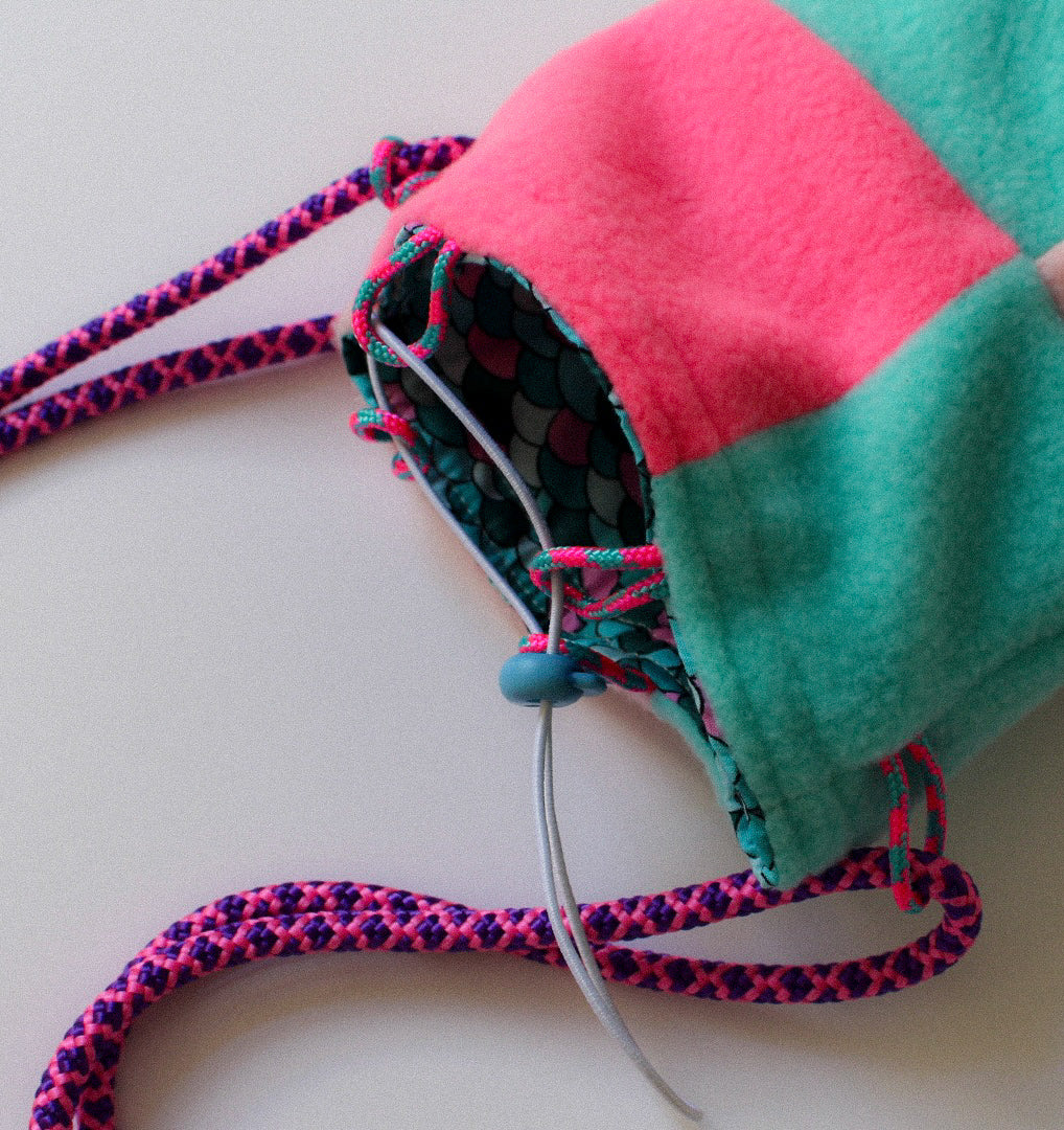 SAC A GOURDE ROSE BLEU