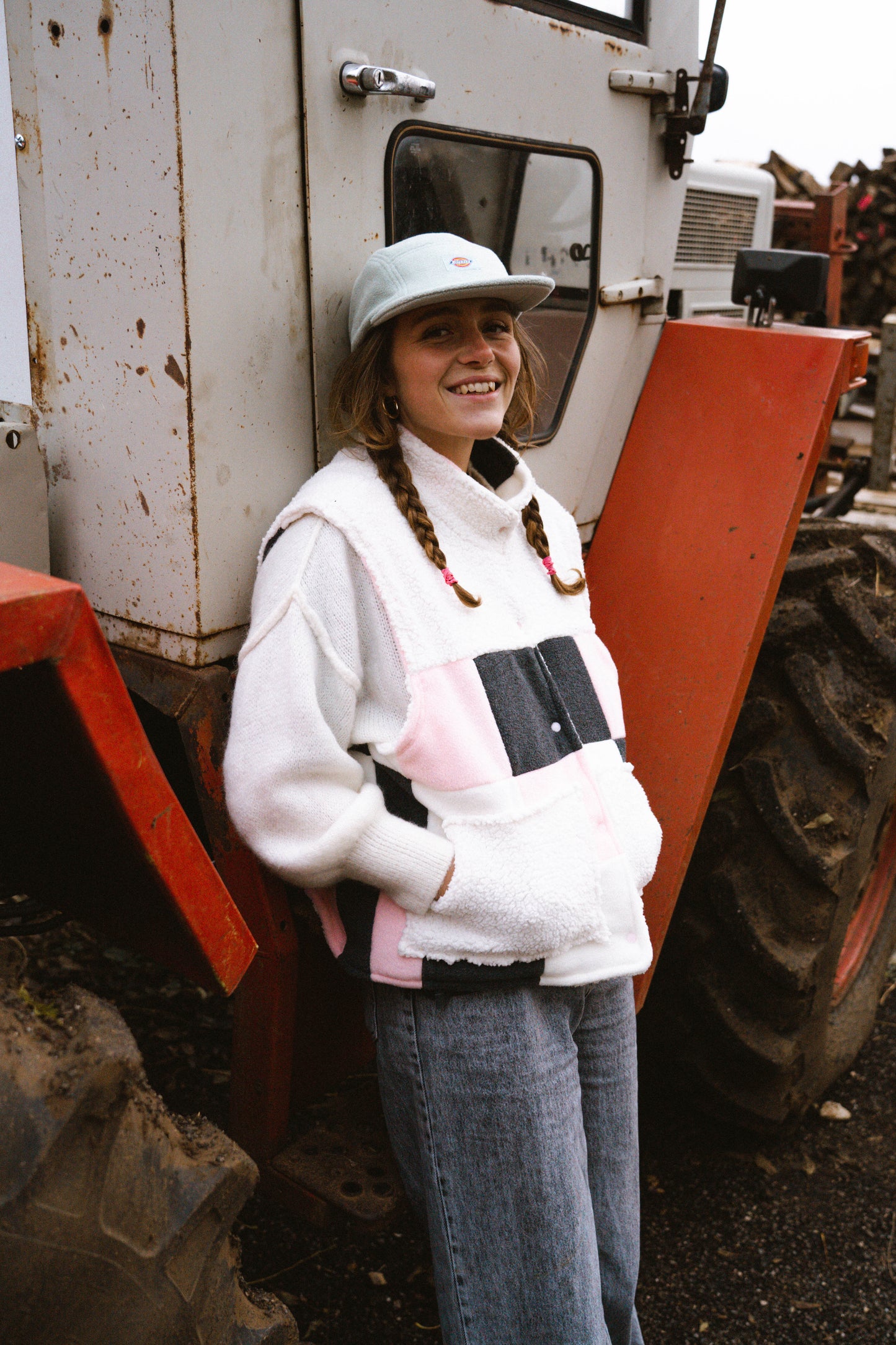 VESTE SANS MANCHE BLANCHE