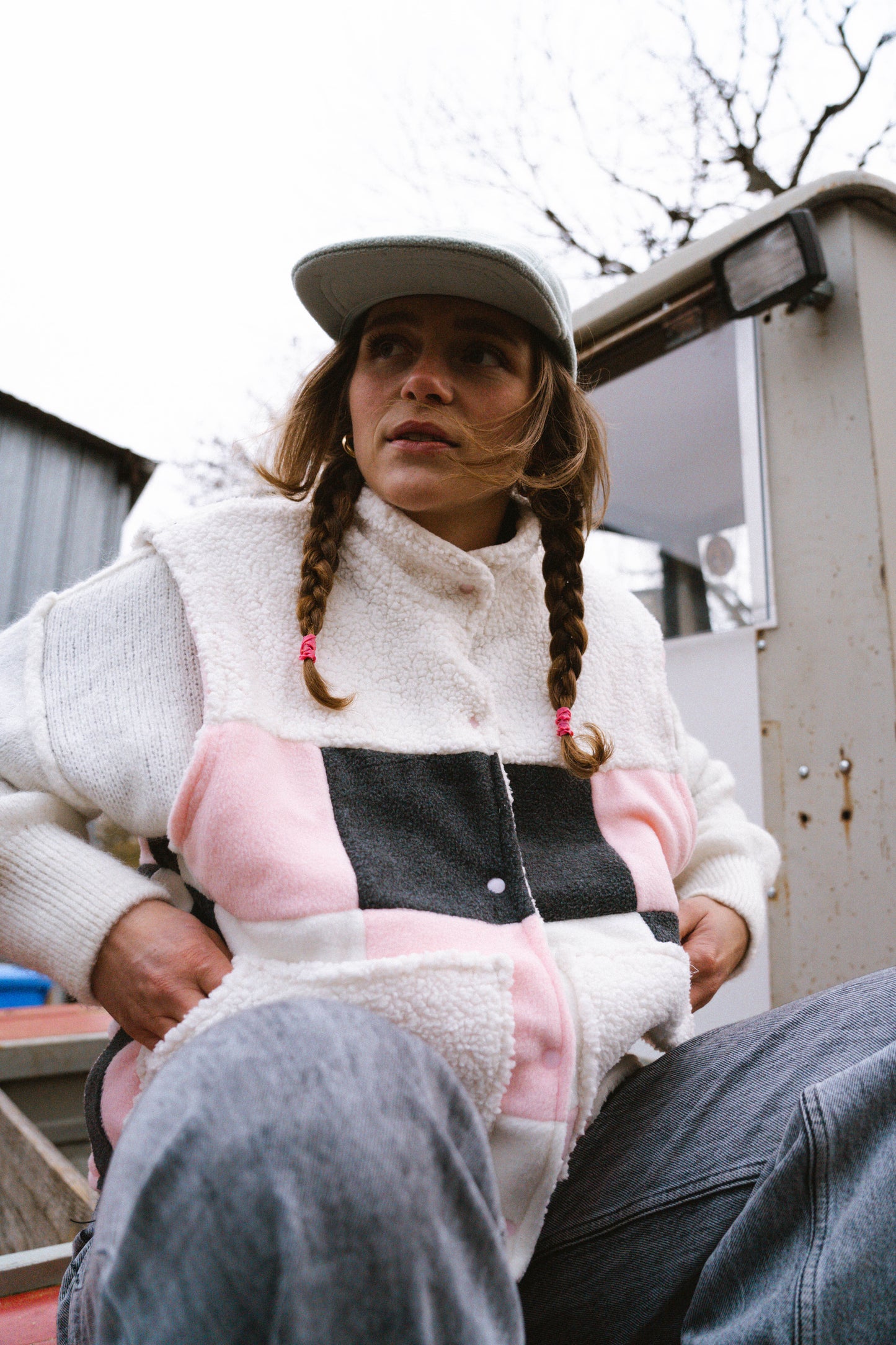 VESTE SANS MANCHE BLANCHE