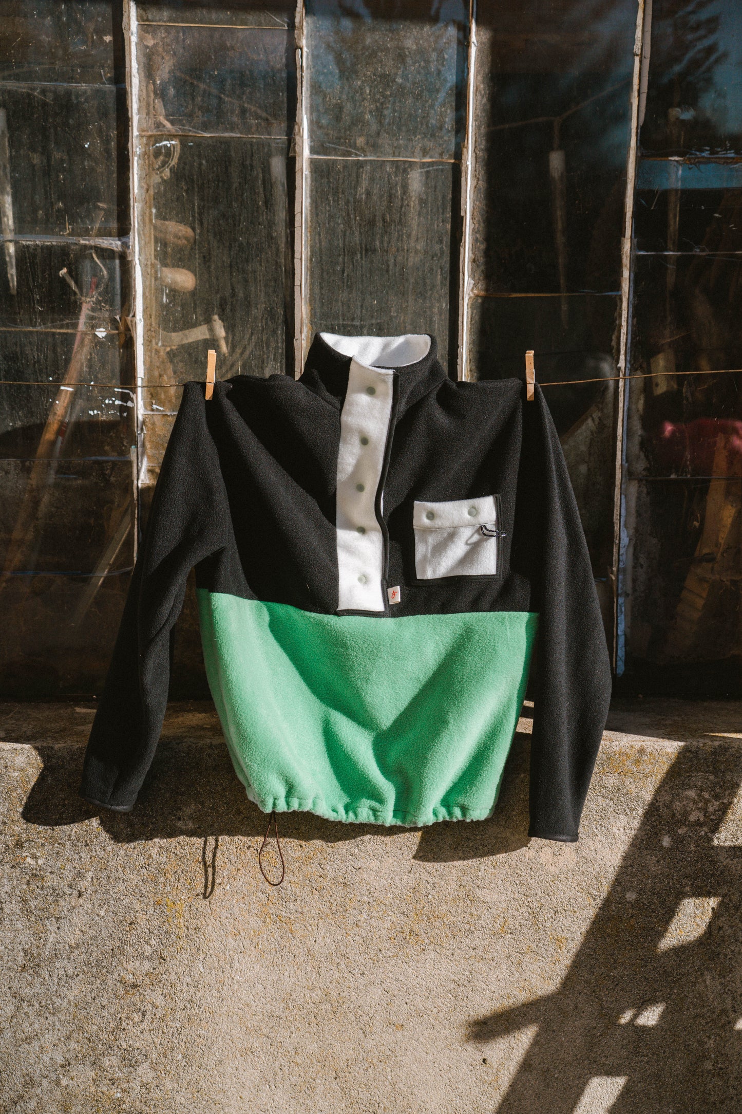 POLAIRE NOIR x VERT
