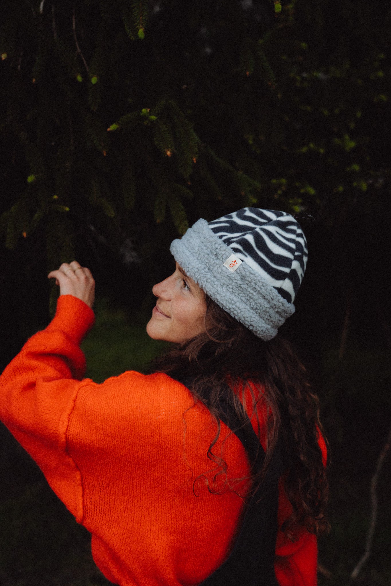 BONNET ZEBRE x GRIS