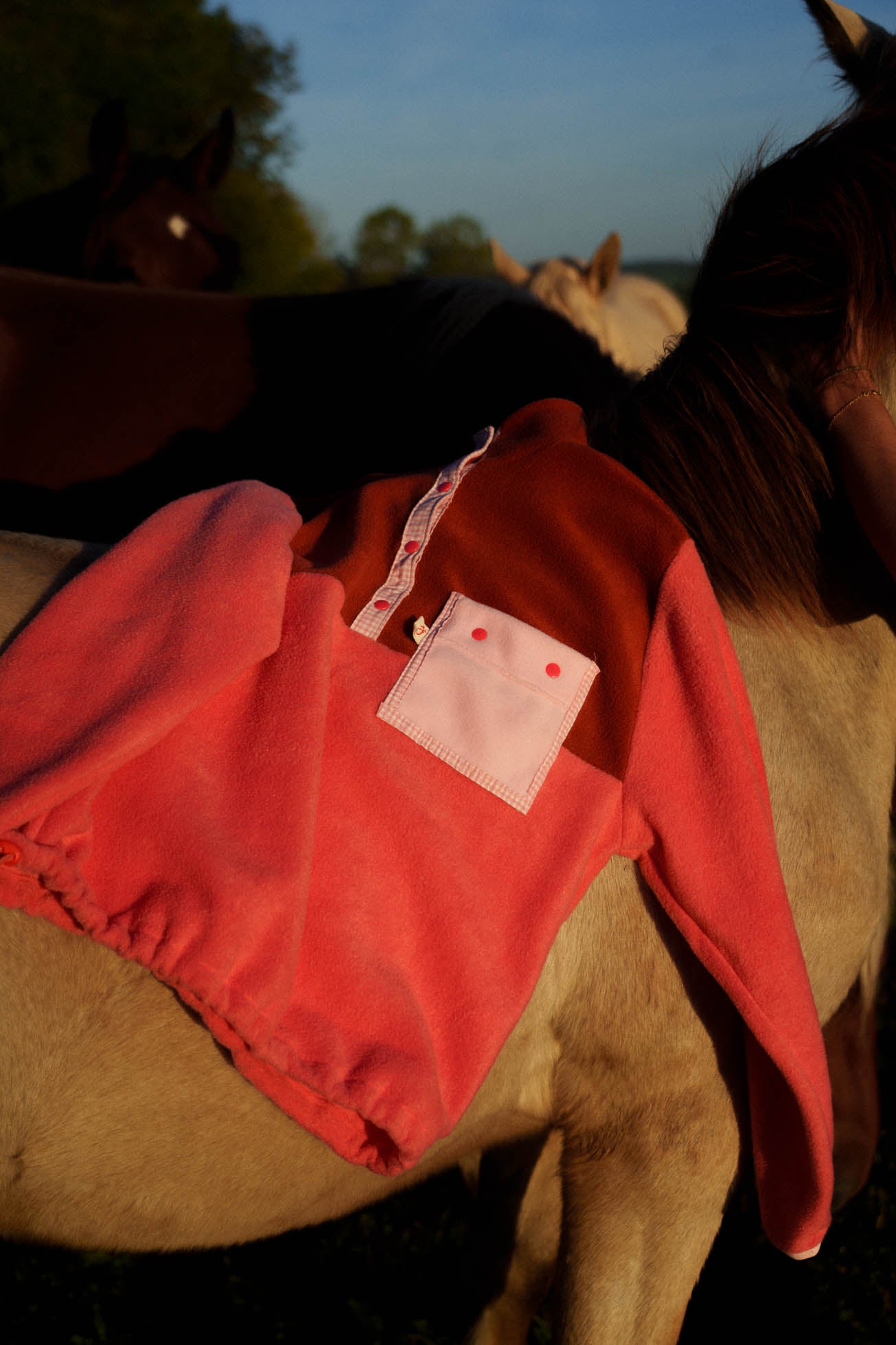 Polaire terracotta x corail