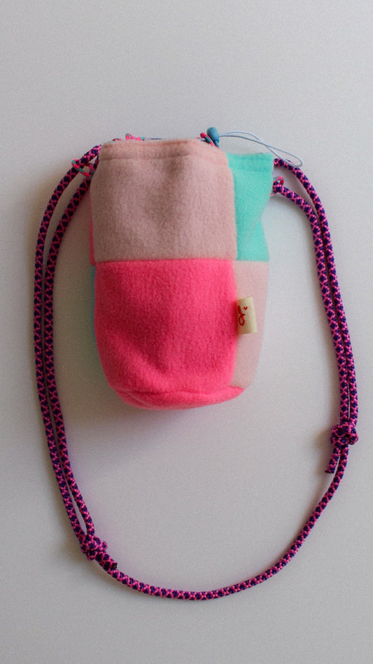 SAC A GOURDE ROSE BLEU