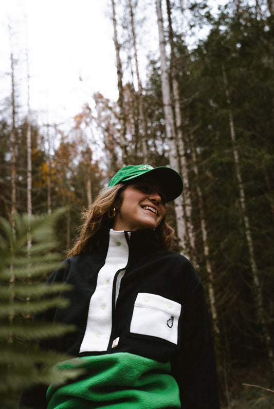POLAIRE NOIR x VERT