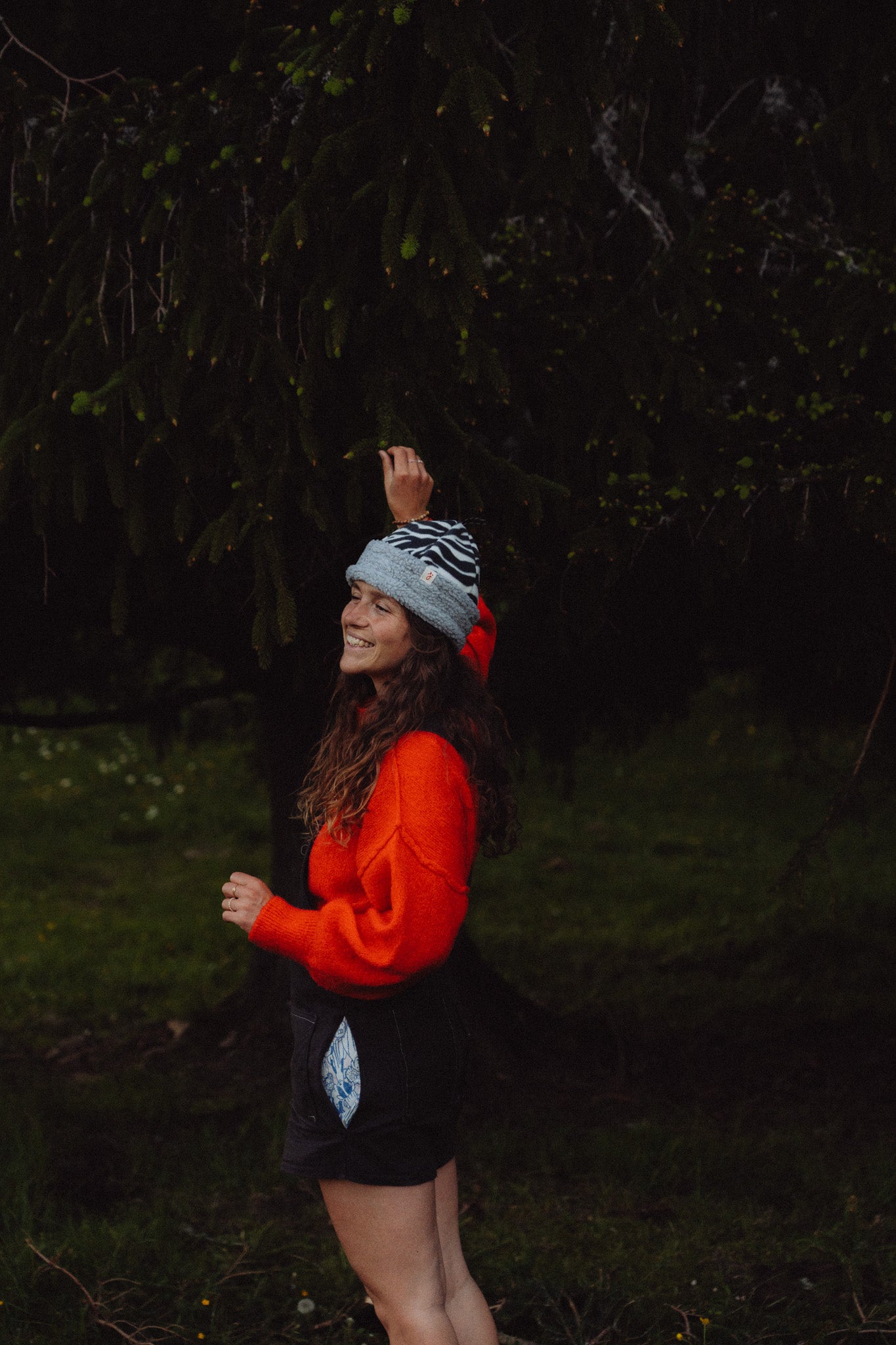 BONNET ZEBRE x GRIS