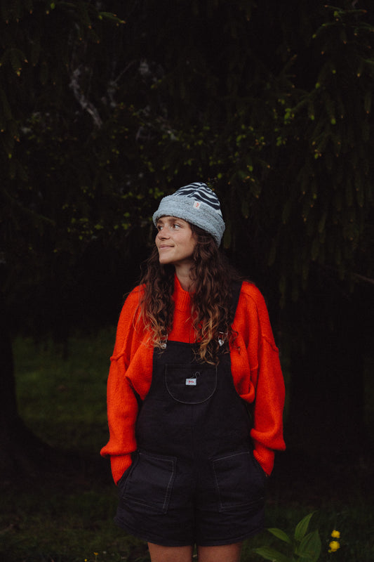 BONNET ZEBRE x GRIS